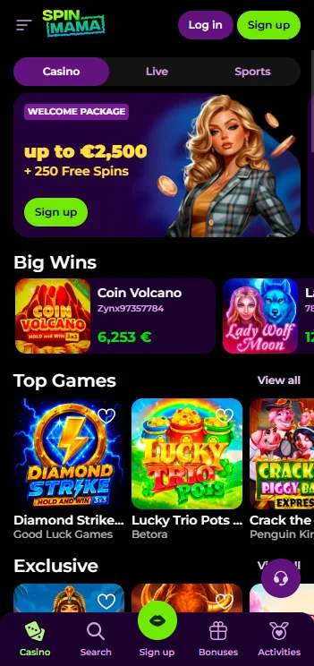 mobile Startseite spinmama casino