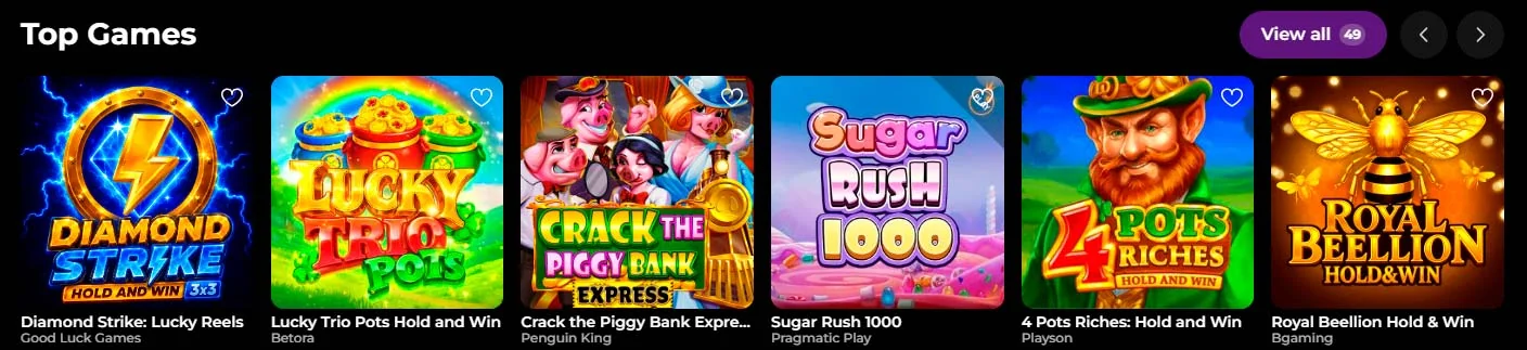 Top-Spiele Spinmama Casino